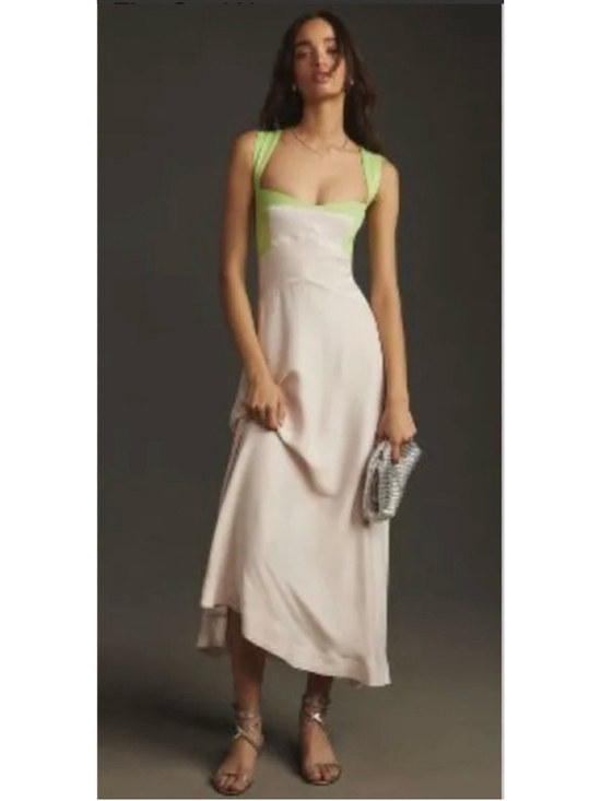 Maeve Dresses & Skirts - Anthropologie Maeve Sleeveless Slip Midi Dress With 2 Tone Design|Small|EUC|